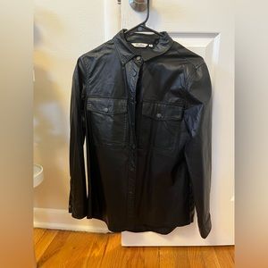 NastyGal Pleather Leather Shacket
